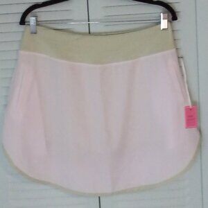 NWT SIMPLY SOUTHERN SPORT SKORT WHITE TEAL BIKE SHORTS POCKETS GOLF PICKLE BALL